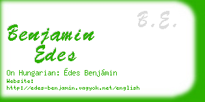 benjamin edes business card
